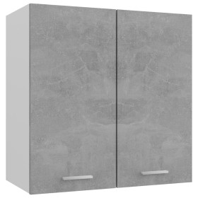 Concrete gray plywood hanging cabinet 60x31x60 cm by vidaXL, Kitchen cabinets - Ref: Foro24-801272, Price: 65,69 €, Discount: %