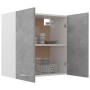 Hängeschrank aus Sperrholz in Betongrau, 60 x 31 x 60 cm von vidaXL, Küchenschränke - Ref: Foro24-801272, Preis: 61,92 €, Rab...