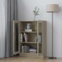 Vitrine aus eichenfarbenem Sperrholz, 82,5 x 30,5 x 115 cm von vidaXL, Bücherregale und Regale - Ref: Foro24-802753, Preis: 1...