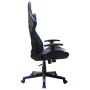 Silla de gaming de cuero sintético negro y azul de vidaXL, Sillones para videojuegos - Ref: Foro24-20502, Precio: 186,68 €, D...