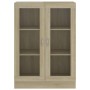 Vitrine aus eichenfarbenem Sperrholz, 82,5 x 30,5 x 115 cm von vidaXL, Bücherregale und Regale - Ref: Foro24-802753, Preis: 1...