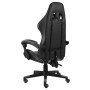 Black and gray synthetic leather gaming chair by vidaXL, Office chairs - Ref: Foro24-20522, Price: 113,99 €, Discount: %