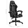 Silla gaming de cuero sintético negro y gris de vidaXL, Sillas de oficina - Ref: Foro24-20522, Precio: 113,82 €, Descuento: %