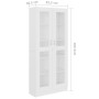 Sperrholz-Vitrine weiß 82,5x30,5x185,5 cm von vidaXL, Bücherregale und Regale - Ref: Foro24-802768, Preis: 189,76 €, Rabatt: %