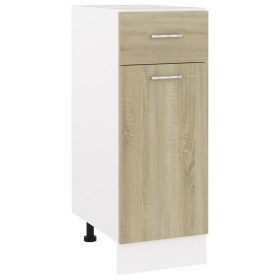 Engineered oak wood lower cabinet 30x46x81.5 cm by vidaXL, Kitchen cabinets - Ref: Foro24-801207, Price: 68,55 €, Discount: %