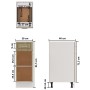 Armario inferior madera ingeniería roble 30x46x81,5 cm de vidaXL, Armarios de cocina - Ref: Foro24-801207, Precio: 68,55 €, D...