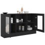 Vitrina de madera contrachapada negro 120x30,5x70 cm de vidaXL, Aparadores - Ref: Foro24-802787, Precio: 109,73 €, Descuento: %