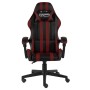 Schwarz-roter Gaming-Stuhl aus Kunstleder von vidaXL, Bürostühle - Ref: Foro24-20525, Preis: 114,99 €, Rabatt: %