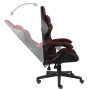 Schwarz-roter Gaming-Stuhl aus Kunstleder von vidaXL, Bürostühle - Ref: Foro24-20525, Preis: 114,99 €, Rabatt: %