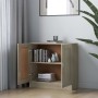 Bücherschrank aus eichenfarbenem Sperrholz, 82,5 x 30,5 x 80 cm von vidaXL, Bücherregale und Regale - Ref: Foro24-802708, Pre...