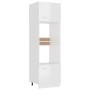 Glänzend weißer Mikrowellenschrank aus Holzwerkstoff von vidaXL, Küchenschränke - Ref: Foro24-802551, Preis: 247,47 €, Rabatt: %