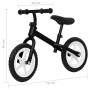 Black 11-inch balance bike by vidaXL, Pedal or push vehicles - Ref: Foro24-93194, Price: 47,69 €, Discount: %