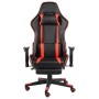 Swivel gaming chair with red PVC footrest by vidaXL, Gaming chairs - Ref: Foro24-20487, Price: 145,56 €, Discount: %