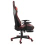 Swivel gaming chair with red PVC footrest by vidaXL, Gaming chairs - Ref: Foro24-20487, Price: 145,56 €, Discount: %