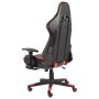 Swivel gaming chair with red PVC footrest by vidaXL, Gaming chairs - Ref: Foro24-20487, Price: 145,56 €, Discount: %