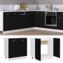 Black plywood sink lower cabinet 80x46x81.5cm by vidaXL, Kitchen cabinets - Ref: Foro24-801197, Price: 69,90 €, Discount: %