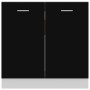 Black plywood sink lower cabinet 80x46x81.5cm by vidaXL, Kitchen cabinets - Ref: Foro24-801197, Price: 69,90 €, Discount: %