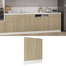 Oak plywood dishwasher panel 59.5x3x67 cm by vidaXL, Kitchen cabinets - Ref: Foro24-802565, Price: 29,99 €, Discount: %