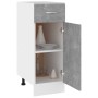 Armario bajo cajón madera ingeniería gris hormigón 30x46x81,5cm de vidaXL, Armarios de cocina - Ref: Foro24-801208, Precio: 8...