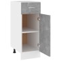 Armario bajo cajón madera ingeniería gris hormigón 30x46x81,5cm de vidaXL, Armarios de cocina - Ref: Foro24-801208, Precio: 8...