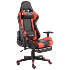 Swivel gaming chair with red PVC footrest by vidaXL, Gaming chairs - Ref: Foro24-20497, Price: 145,77 €, Discount: %