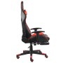 Swivel gaming chair with red PVC footrest by vidaXL, Gaming chairs - Ref: Foro24-20497, Price: 145,88 €, Discount: %