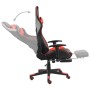 Swivel gaming chair with red PVC footrest by vidaXL, Gaming chairs - Ref: Foro24-20497, Price: 145,88 €, Discount: %