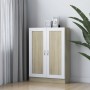 White and oak plywood book cabinet 82.5x30.5x115 cm by vidaXL, Bookcases and shelves - Ref: Foro24-802719, Price: 72,84 €, Di...