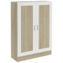 White and oak plywood book cabinet 82.5x30.5x115 cm by vidaXL, Bookcases and shelves - Ref: Foro24-802719, Price: 72,84 €, Di...