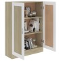 Bücherschrank aus Sperrholz in Weiß und Eiche, 82,5 x 30,5 x 115 cm von vidaXL, Bücherregale und Regale - Ref: Foro24-802719,...