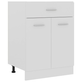 Weißer Küchenunterschrank mit Schubladen aus Holzwerkstoff von vidaXL, Küchenschränke - Ref: Foro24-801228, Preis: 81,29 €, R...