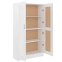 Estantería madera contrachapada blanco brillo 82,5x30,5x150 cm de vidaXL, Librerías y estanterías - Ref: Foro24-802729, Preci...