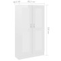 Glossy white plywood shelf 82.5x30.5x150 cm by vidaXL, Bookcases and shelves - Ref: Foro24-802729, Price: 175,32 €, Discount: %