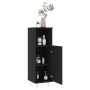 Armario de baño madera contrachapada negro 30x30x95 cm de vidaXL, Muebles de baño - Ref: Foro24-802616, Precio: 64,37 €, Desc...