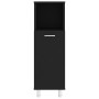 Black plywood bathroom cabinet 30x30x95 cm by vidaXL, Bathroom furniture - Ref: Foro24-802616, Price: 64,37 €, Discount: %