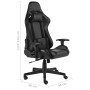 Drehbarer Gaming-Stuhl aus schwarzem PVC von vidaXL, Gaming-Stühle - Ref: Foro24-20478, Preis: 189,99 €, Rabatt: %