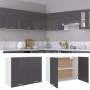 Armario colgante cocina contrachapada gris brillo 80x31x60 cm de vidaXL, Armarios de cocina - Ref: Foro24-801283, Precio: 79,...