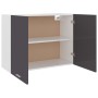 Glossy gray plywood kitchen hanging cabinet 80x31x60 cm by vidaXL, Kitchen cabinets - Ref: Foro24-801283, Price: 79,99 €, Dis...