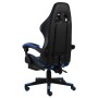 Silla gaming con reposapiés cuero sintético negro y azul de vidaXL, Sillas de oficina - Ref: Foro24-20526, Precio: 178,98 €, ...