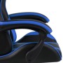 Silla gaming con reposapiés cuero sintético negro y azul de vidaXL, Sillas de oficina - Ref: Foro24-20526, Precio: 178,98 €, ...