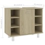 Armario de baño madera contrachapada color roble 60x32x53,5 cm de vidaXL, Muebles de baño - Ref: Foro24-802636, Precio: 46,34...