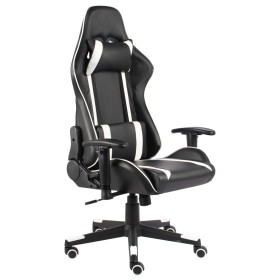 Silla gaming giratoria PVC blanco de vidaXL, Sillones para videojuegos - Ref: Foro24-20482, Precio: 151,99 €, Descuento: %