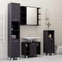 Glossy gray plywood bathroom cabinet 30x30x179 cm by vidaXL, Bathroom furniture - Ref: Foro24-802632, Price: 121,99 €, Discou...