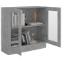 Concrete gray plywood display case 82.5x30.5x80 cm by vidaXL, Bookcases and shelves - Ref: Foro24-802745, Price: 72,03 €, Dis...