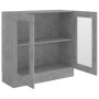 Concrete gray plywood display case 82.5x30.5x80 cm by vidaXL, Bookcases and shelves - Ref: Foro24-802745, Price: 72,03 €, Dis...