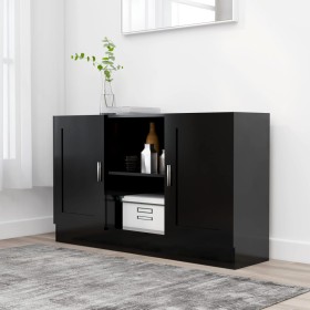 Black plywood sideboard 120x30.5x70 cm by vidaXL, Sideboards - Ref: Foro24-802778, Price: 95,74 €, Discount: %