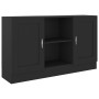 Aparador de madera contrachapada negro 120x30,5x70 cm de vidaXL, Aparadores - Ref: Foro24-802778, Precio: 91,50 €, Descuento: %