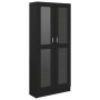 Black plywood display case 82.5x30.5x185.5 cm by vidaXL, Bookcases and shelves - Ref: Foro24-802769, Price: 182,14 €, Discoun...