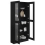 Black plywood display case 82.5x30.5x185.5 cm by vidaXL, Bookcases and shelves - Ref: Foro24-802769, Price: 182,14 €, Discoun...