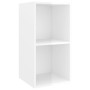 Muebles de salón de pared 2 pzs madera ingeniería blanco brillo de vidaXL, Muebles TV - Ref: Foro24-3079850, Precio: 73,48 €,...